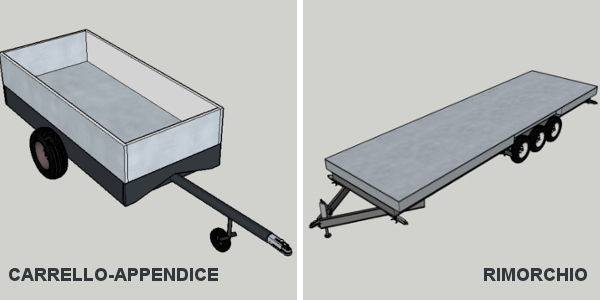 Differenze tra carrello appendice e rimorchio