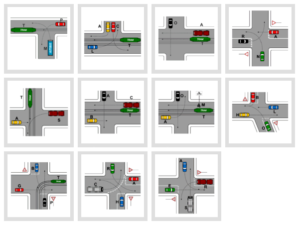 Esempi di precedenza agli incroci 3
