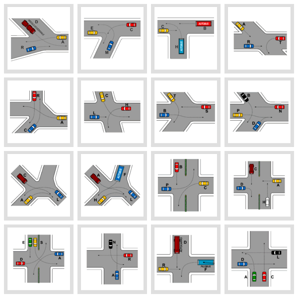 Esempi di precedenza agli incroci