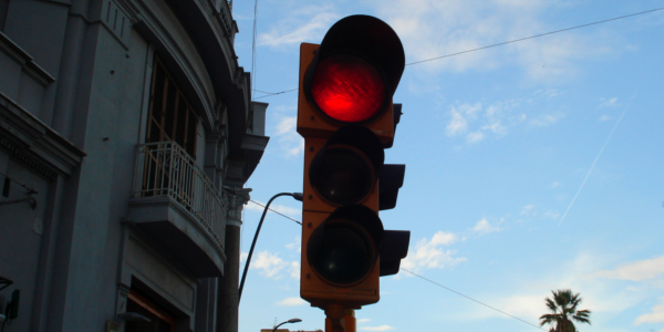 Luce rossa del semaforo