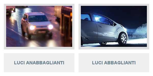 Luci Anabbaglianti e Luci Abbaglianti