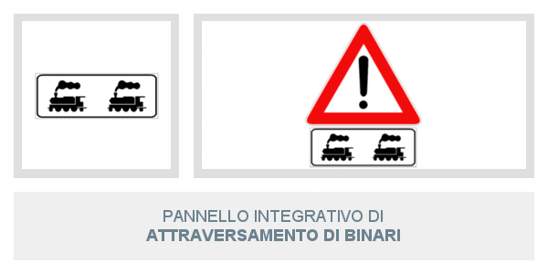 Pannello integrativo di Attraversamento Di Binari