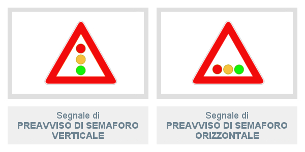 Preavviso Di Semaforo Verticale e Orizzontale